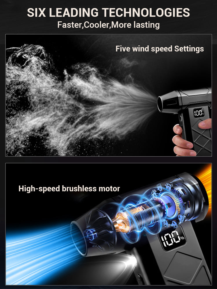 Powerful Dust Blower 800000KIS Type-C Rechargeable