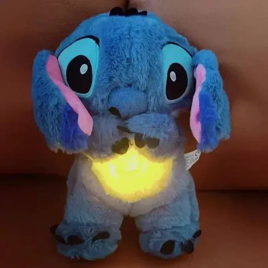 Lilo & Stitch Plush Doll with Music Light, Stitch Breath Toy for Sleep