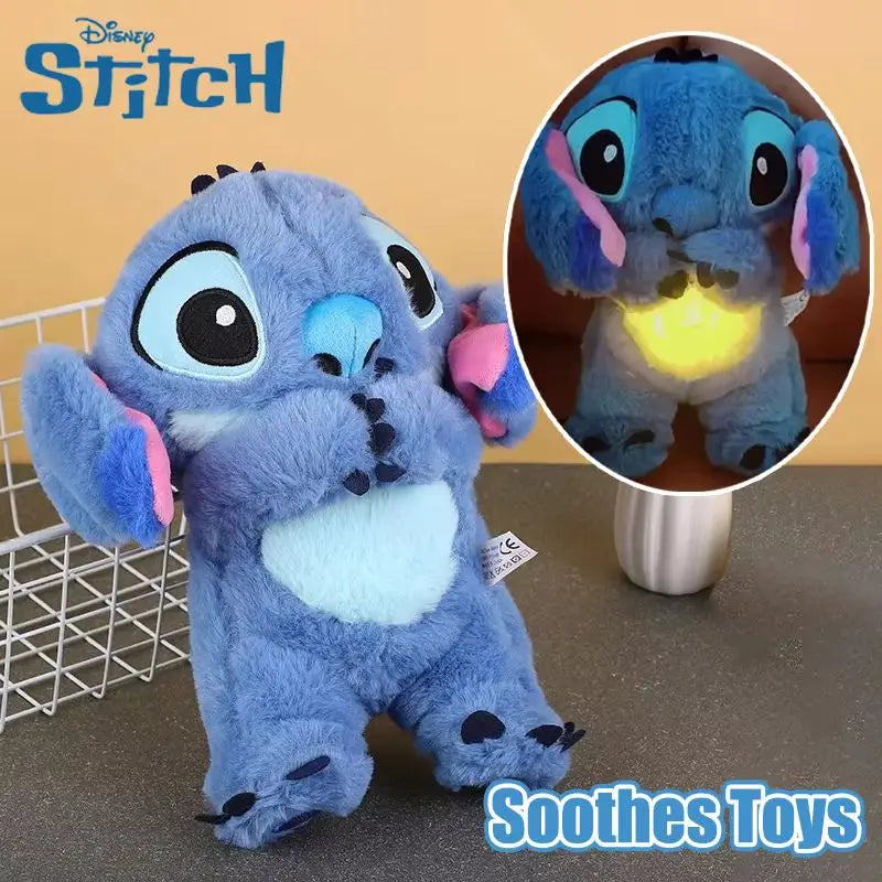 Lilo & Stitch Plush Doll with Music Light, Stitch Breath Toy for Sleep
